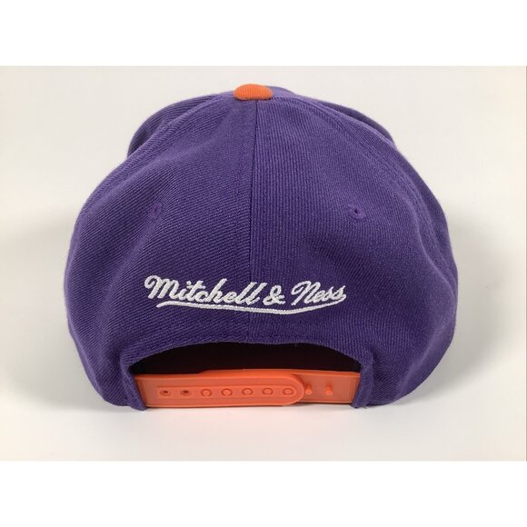 Phoenix Suns NBA Mitchell & Ness HWC Purple Orange Snapback Hat Cap - Picture 7 of 8